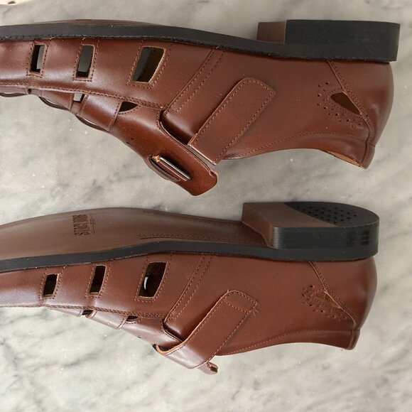 Stacy Adams Calax Men’s Cognac Brown Fisherman Dress Sandals Size 13M New Box main image 5